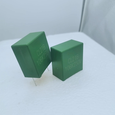 Металлизированный конденсатор CL21 коробки полиэстровой пленки   10uF/250VDC