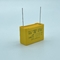 Цвет жаропрочного конденсатора безопасности X2 тангажа 22.5mm огнезамедлительный желтый